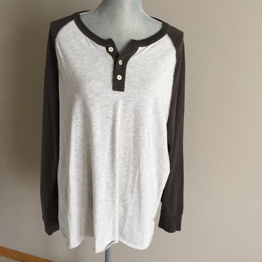 Men’s Arizona Henley long sleeve shirt- XXL
